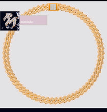 Load image into Gallery viewer, Iced Out Full Moissanite 10K Gold Men Cuban Link Chain