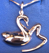 Load image into Gallery viewer, Mini Rhodium Silver SHARA-MAC SIGNATURE LOGO PENDANT