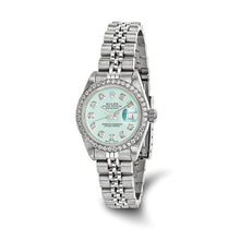 Load image into Gallery viewer, Pre-Owned Rolex Steel/18kw Bezel Dia Ice Blue Watch