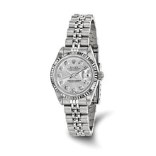 Load image into Gallery viewer, Pre-Owned Rolex Steel/18kw  Diamond Dial  Silver Watch