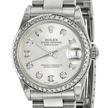 Load image into Gallery viewer, Pre-Owned Rolex Steel/18kw Diamond Bezel Datejust Watch