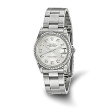 Load image into Gallery viewer, Pre-Owned Rolex Steel/18kw Diamond Bezel Datejust Watch