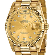 Load image into Gallery viewer, Pre-Owned Rolex 18ky Day-Date Dia President Watch